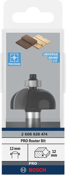 PRO glodalo za kanale, R 12, prihvat 12 mm 2608628474