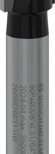 Bosch PRO glodalo za V-kanale, 90°×Ø 3/8″, prihvat 1/4″ 2608628631