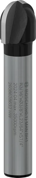 Bosch PRO glodalo za poluokrugle kanale, R 3/16″, prihvat 1/4″ 2608628632
