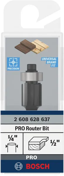 PRO glodalo za glodanje u ravni sa ležajevima na dnu, Ø 1/2"×L 1/2", prihvat 1/4" 2608628637