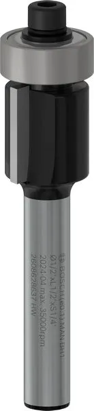 Bosch PRO glodalo za glodanje u ravni sa ležajevima na dnu, Ø 1/2"×L 1/2", prihvat 1/4" 2608628637