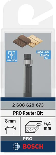 PRO glodalo za glodanje u ravni sa ležajevima na dnu, Ø 6,35×L 20, prihvat 8 mm 2608629673