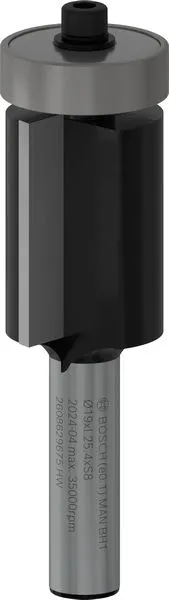 Bosch PRO glodalo za glodanje u ravni sa ležajevima na dnu, Ø 19×L 25,4, prihvat 8 mm 2608629675