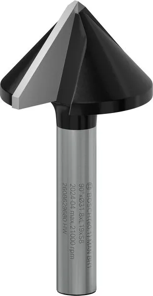 Bosch PRO glodalo za V-kanale, 90°×Ø 31,8, prihvat 8 mm 2608629680