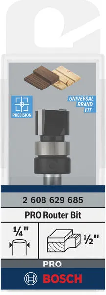 PRO glodalo za glodanje u ravni sa ležajevima na vrhu, Ø 1/2×L 38", prihvat 1/4" 2608629685