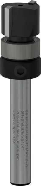 Bosch PRO glodalo za glodanje u ravni sa ležajevima na vrhu, Ø 1/2×L 38", prihvat 1/4" 2608629685