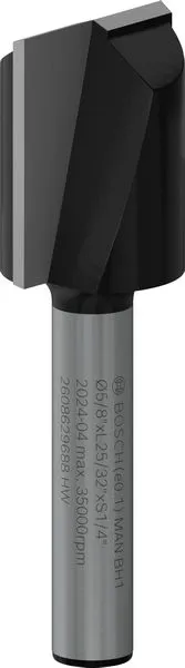 Bosch PRO ravno glodalo, dva žleba, Ø 5/8×L 49/64", prihvat 1/4" 2608629688
