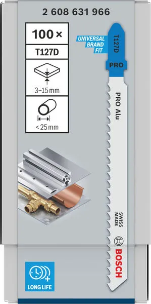 PRO Alu T127D list ubodne testere 100 mm, 100 kom 2608631966