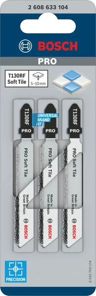 PRO Soft Tile T130RF list ubodne testere 83 mm, 3 kom 2608633104
