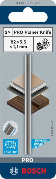 PRO nož za rende, 82×5,5×1,1 mm 2608635903