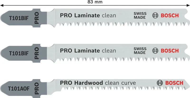 Set PRO Laminate, T-prihvat 3 kom 2608636429