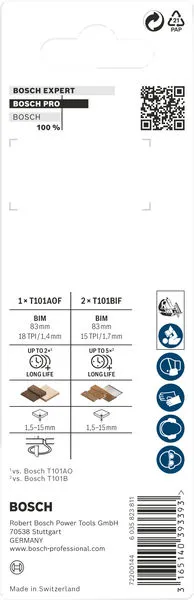 Set PRO Laminate, T-prihvat 3 kom 2608636429