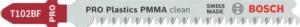 Bosch PRO Plastics PMMA clean T102BF list ubodne testere 92 mm, 5 kom 2608636781