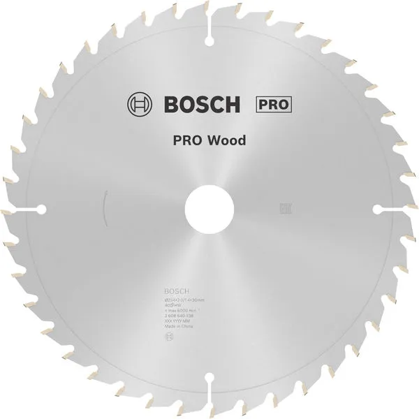 Bosch PRO Wood list kružne testere 254×2×30 mm, T40 2608640438