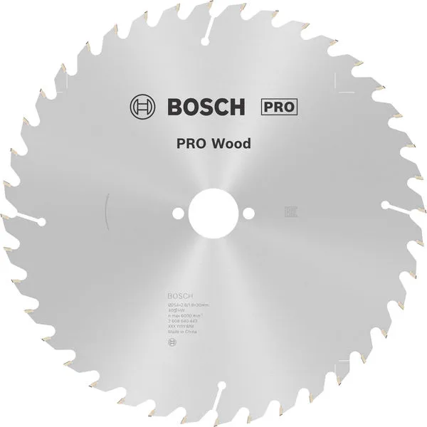 Bosch PRO Wood list kružne testere 254×2,8×30 mm, T40 2608640443