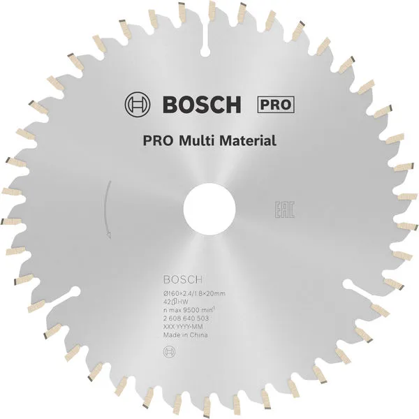 Bosch PRO Multi Material list kružne testere 160×2,4×20 mm 2608640503
