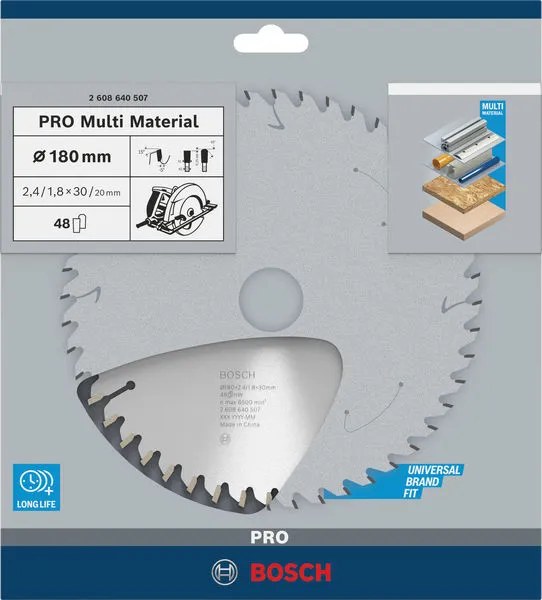 PRO Multi Material list kružne testere 180×2,4×30 mm 2608640507