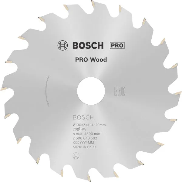 Bosch PRO Wood list kružne testere 130×2,4×20 mm, T20 2608640582