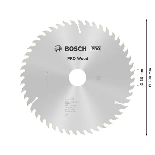 PRO Wood list kružne testere 200×2,8×30 mm, T48 2608640620