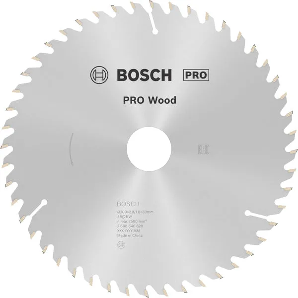 Bosch PRO Wood list kružne testere 200×2,8×30 mm, T48 2608640620