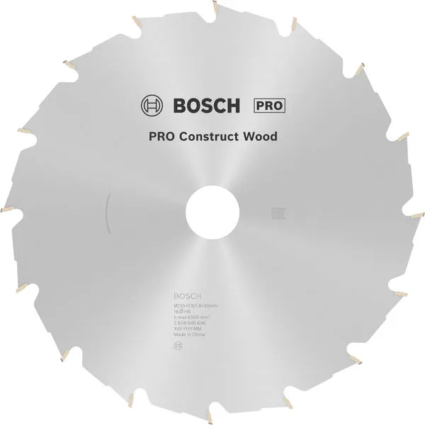 Bosch PRO Construct Wood list kružne testere 235×2,8×30 mm 2608640636