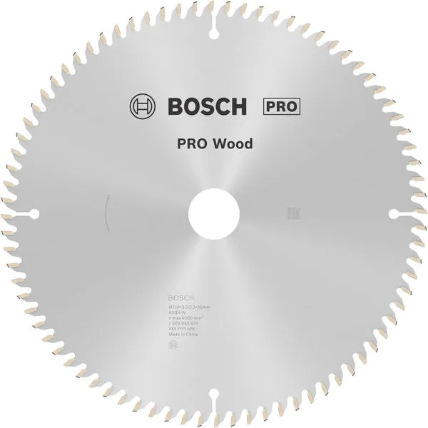 Bosch PRO Wood list kružne testere 250×3,2×30 mm, T80 2608640645