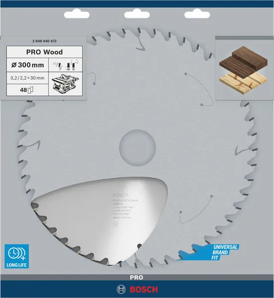 PRO Wood list kružne testere 300×3,2×30 mm, T48 2608640672