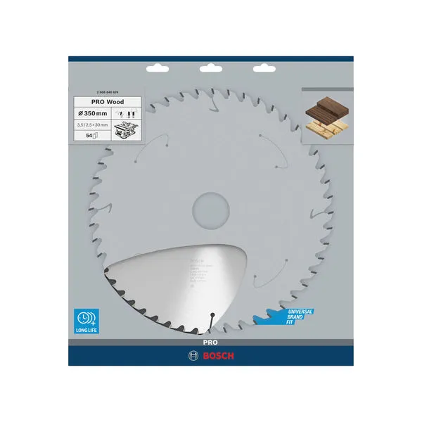 PRO Wood list kružne testere 350×3,5×30 mm, T54 2608640674