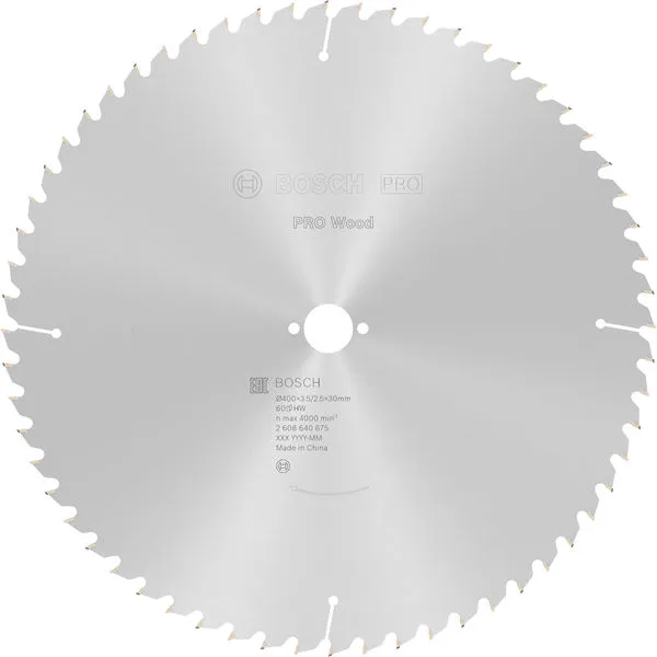 Bosch PRO Wood list kružne testere 400×3,5×30 mm, T60 2608640675