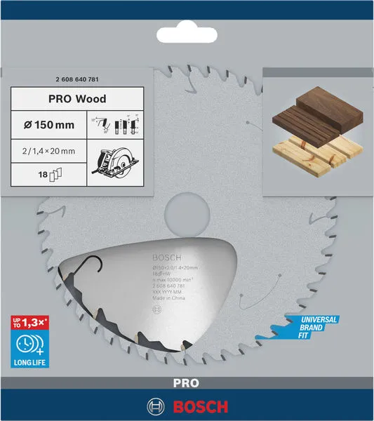 PRO Wood list kružne testere za drvo 150×2×20 mm 2608640781