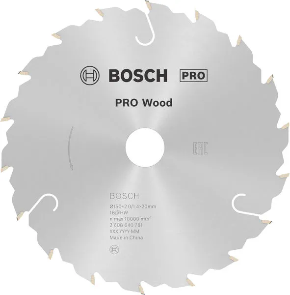 Bosch PRO Wood list kružne testere za drvo 150×2×20 mm 2608640781