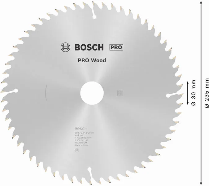 PRO Wood list kružne testere 235×2,8×30 mm, T60 2608641192