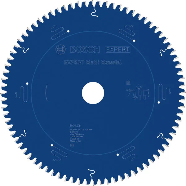 Bosch EXPERT Multi Material list kružne testere 250×1,8×30 mm, T80 2608642494