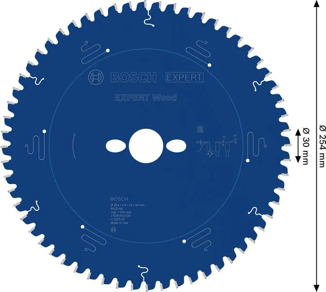 EXPERT Wood list kružne testere 254×2,4/1,8×30 mm, T60 2608642530