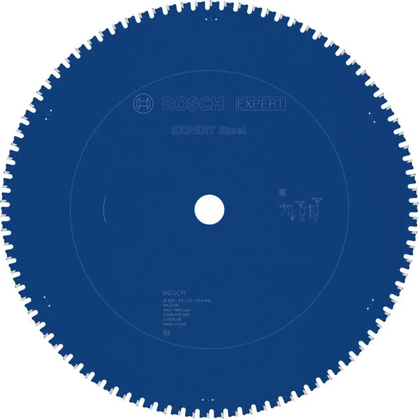 Bosch EXPERT Steel list kružne testere 355×2,6/2,2×25,4 mm, T90 2608643063