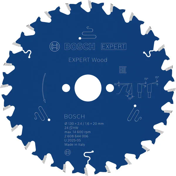 Bosch EXPERT Wood list kružne testere, 130×2,4/1,6×20 mm, T24 2608644006