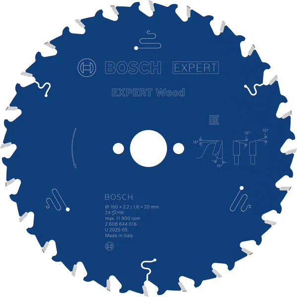 Bosch EXPERT Wood list kružne testere 160×2,2/1,6×20 mm, T24 2608644016