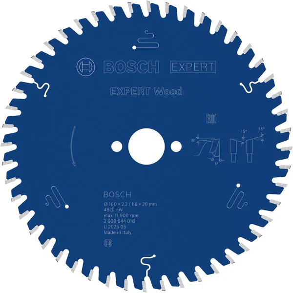 Bosch EXPERT Wood list kružne testere 160×2,2/1,6×20 mm, T48 2608644018