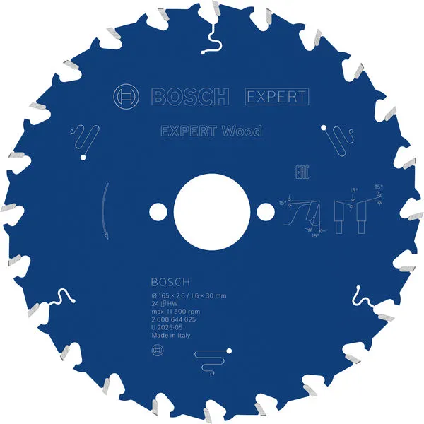 Bosch EXPERT Wood list kružne testere 165×2,6/1,6×30 mm, T24 2608644025
