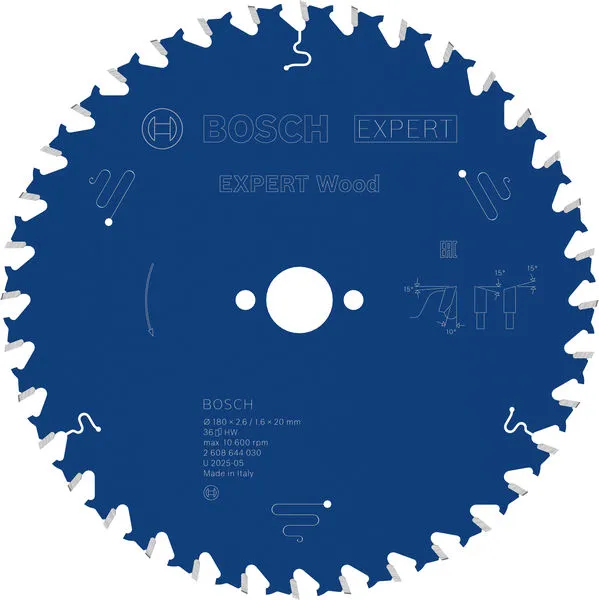 Bosch EXPERT Wood list kružne testere, 180×2,6/1,6×20 mm, T36 2608644030