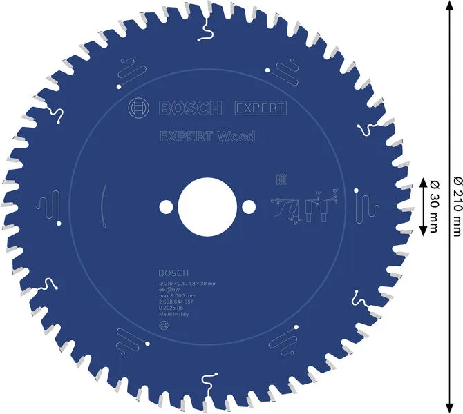 EXPERT Wood list kružne testere 210×2,4/1,8×30 mm, T56 2608644057