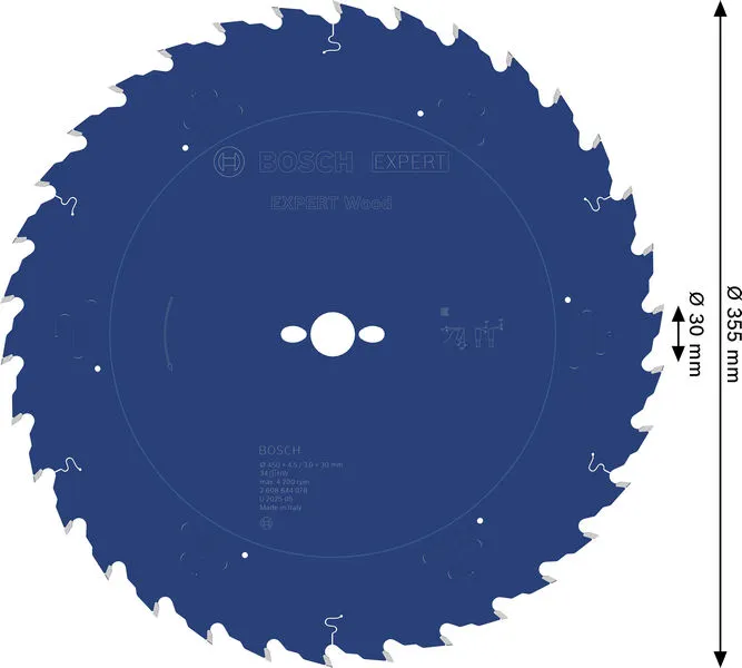 EXPERT Wood list kružne testere 450×4,5/3×30 mm, T34 2608644078