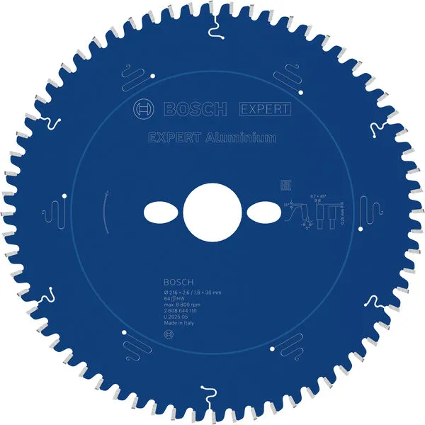 Bosch EXPERT Aluminium list kružne testere 216×2,6/1,8×30 mm, T64 2608644110