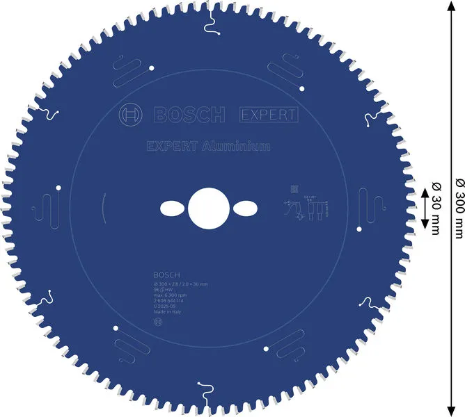 EXPERT Aluminium list kružne testere 300×2,8/2×30 mm, T96 2608644114