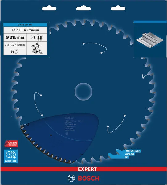 EXPERT Aluminium list kružne testere 315×2,8/2,2×30 mm, T96 2608644116