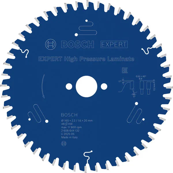 Bosch EXPERT High Pressure Laminate list kružne testere 160×2,2/1,6×20 mm, T48 2608644132