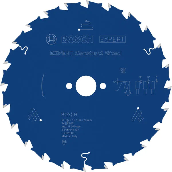 Bosch EXPERT Construct Wood list kružne testere 165×2/1,3×20 mm, T24 2608644137