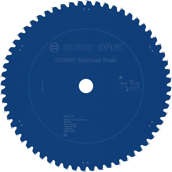 Bosch EXPERT Stainless Steel list kružne testere 305×2,5/2,2×25,4 mm, T60 2608644285