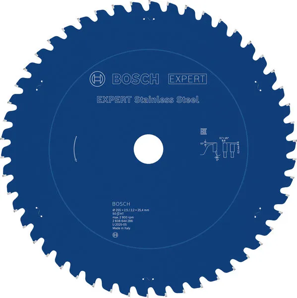 Bosch EXPERT Stainless Steel list kružne testere 255×2,5/2,2×25,4 mm, T50 2608644286
