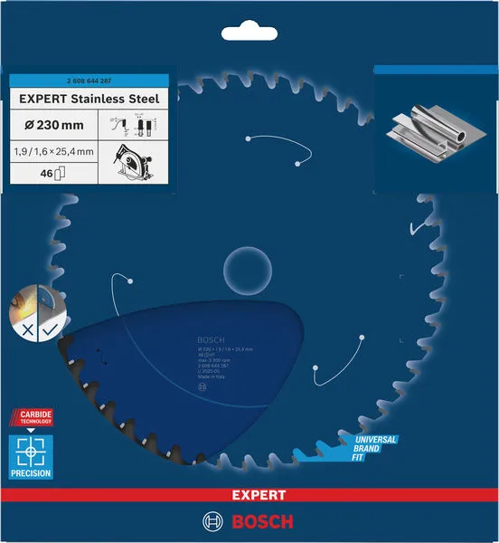 EXPERT Stainless Steel list kružne testere 230×1,9/1,6×25,4 mm, T46 2608644287